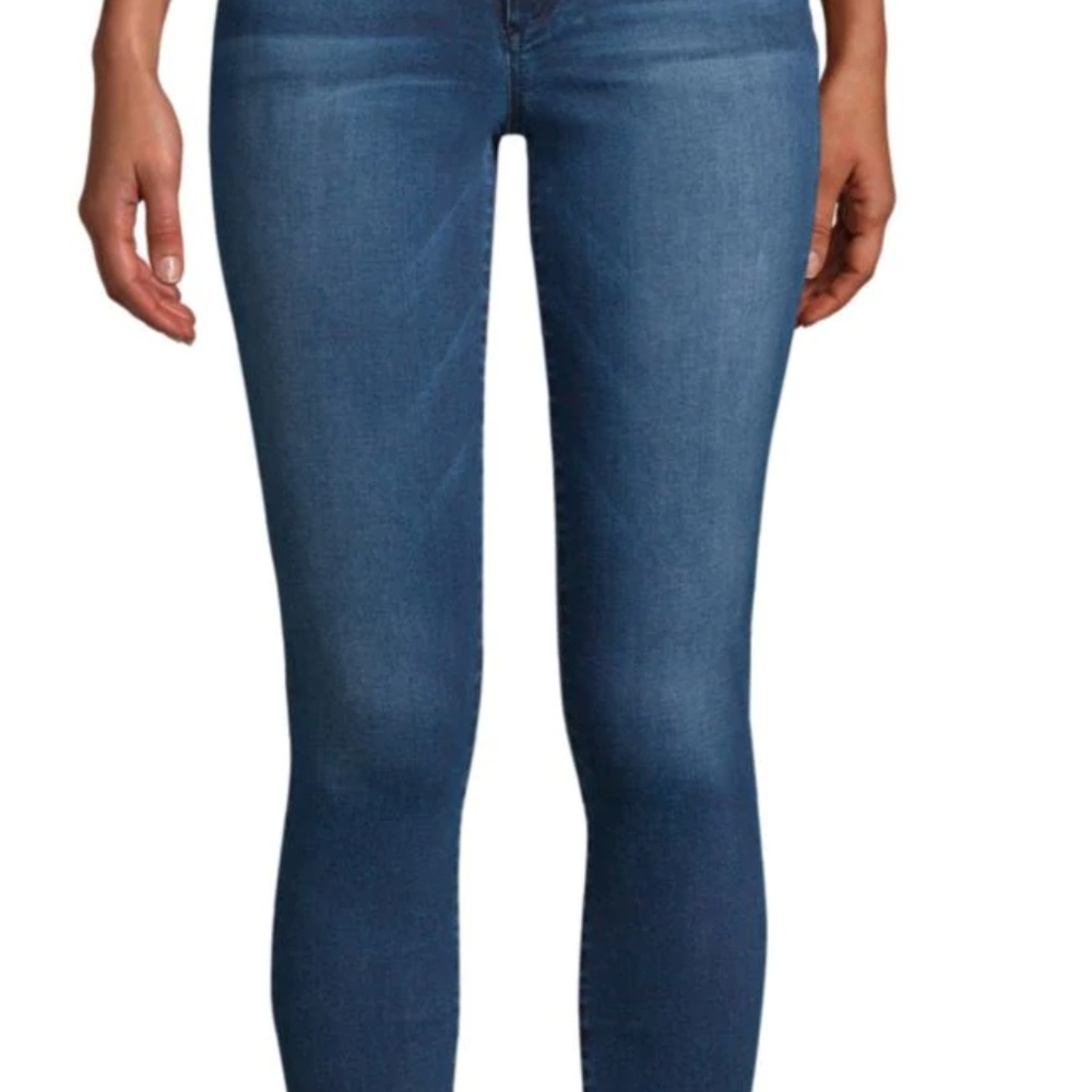 Mid-Rise Skinny Crop Jeans